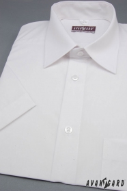 Pánska košeľa Klasik s krátkym rukávom - Biela