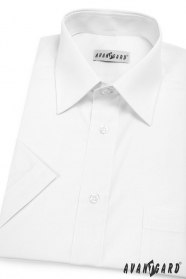 Pánska košeľa  krátky rukáv - V1-Biela