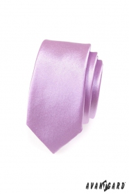 Pánska kravata SLIM - Lila lesk