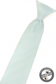 Chlapčenská kravata mätová štruktúrovaná