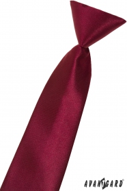 Chlapčenská kravata bordó lesklá