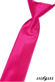 Chlapčenská kravata fuchsiová s leskom