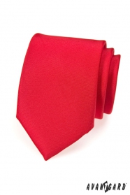 Pánska kravata červená MAT