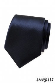 Pánska kravata - tmavomodrá lesk