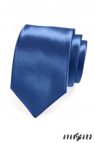 Lesklá kravata kráľovsky modrá