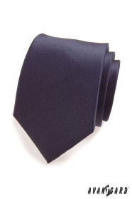 Pánska kravata v modrej navy mat