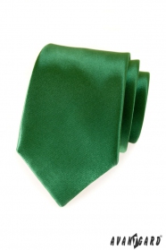 Zelená jednofarebná kravata Avantgard