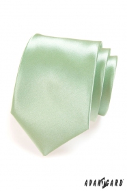 Pánska kravata LUX - Svetlo zelená lesk