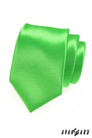 Pánska kravata LUX - Zelená lesk