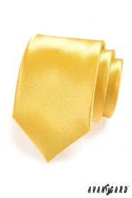 Pánska kravata LUX - Žltá lesk