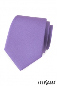 Svetlo fialová matná kravata
