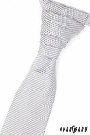 Francúzska kravata s ľahkým lesklým prúžkom