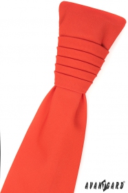 Tmavo oranžová francúzska kravata