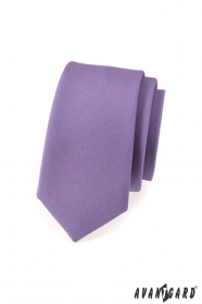 Pánska kravata SLIM LUX - Fialová mat