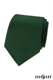 Matná zelená kravata LUX
