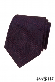 Pánska kravata s bordó prúžkami