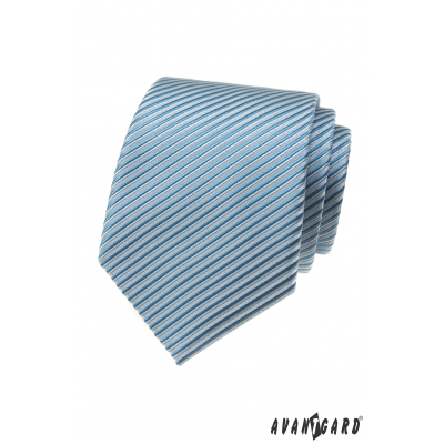 Tyrkysová kravata s prúžkami