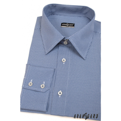 Pánska košeľa SLIM s modrobielymi prúžkami