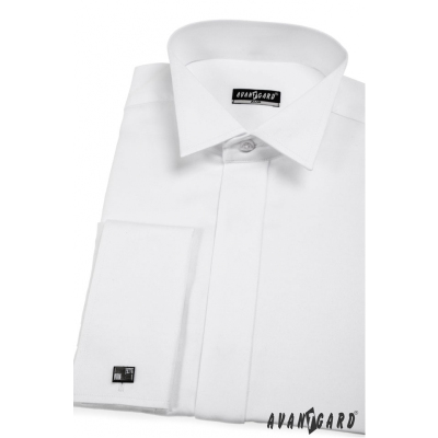 Pánska fraková košeľa SLIM biela