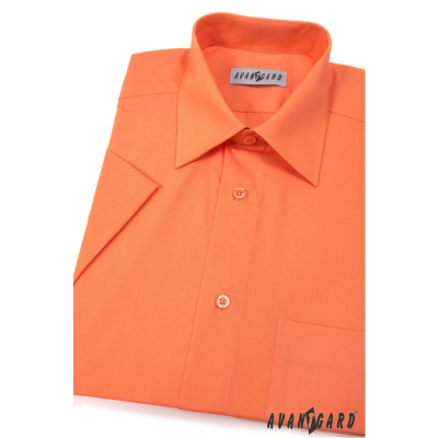 Pánska košeľa  krátky rukáv - Pomarančová