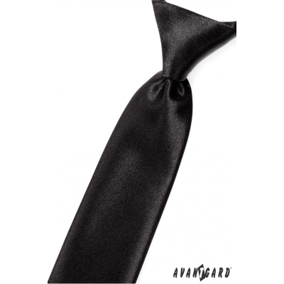 Chlapčenská kravata - Čierna lesk
