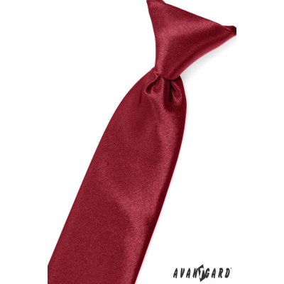 Chlapčenská kravata vo farbe bordó