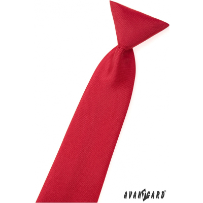 Matná červená chlapčenská kravata