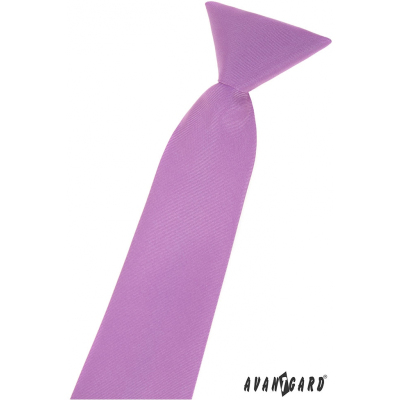 Matná chlapčenská kravata vo farbe lila