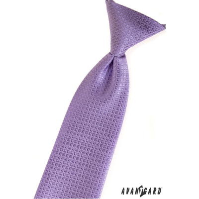 Chlapčenská kravata fialová štruktúrovaná