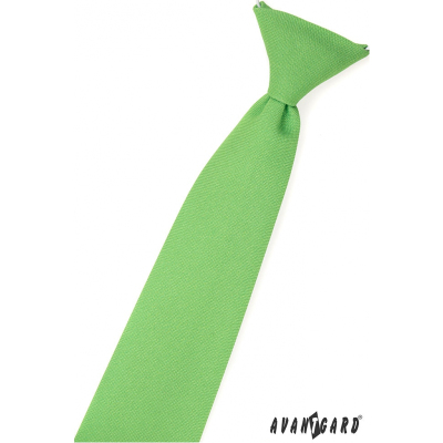 Chlapčenská kravata trávovo zelená