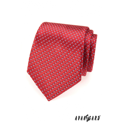Červená štruktúrovaná kravata
