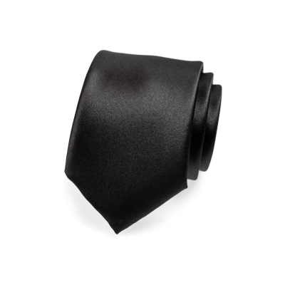 Matná pánska kravata čierna