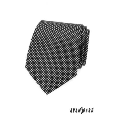 Čierno biela pánska kravata Avantgard