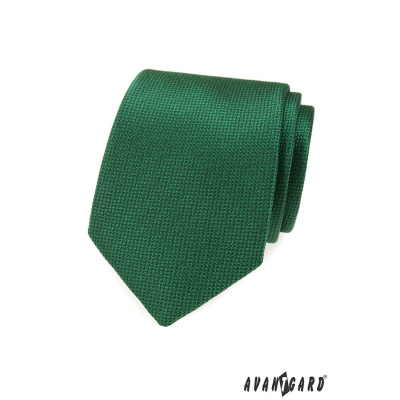 Zelená pánska kravata so štruktúrou