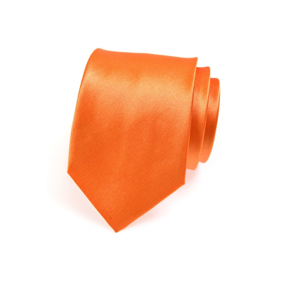 Oranžová pánska kravata