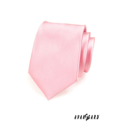 Pánska kravata ružová lesk