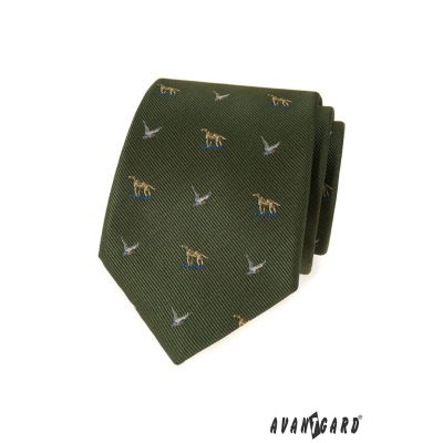 Zelená poľovnícka kravata