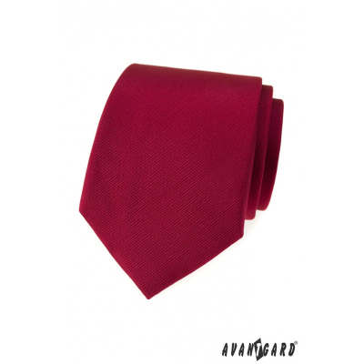 Pánska kravata s bordó štruktúrou