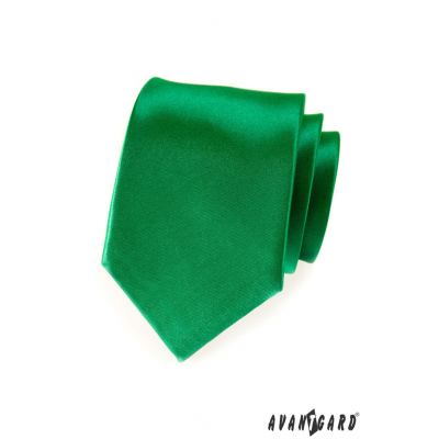 Kravata tmavozelená smaragdová
