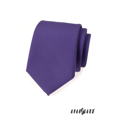 Pánska modrofialová jednofarebná kravata