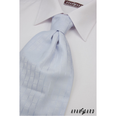 Francúzska kravata svetlo modrá jemný dekór