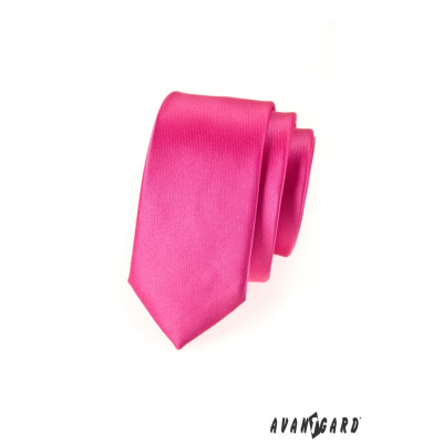 Pánska kravata SLIM LUX - Fuchsiová lesk