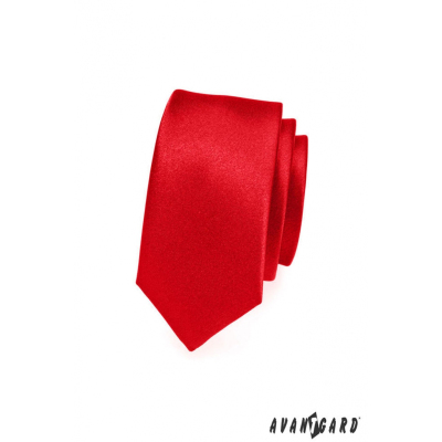 Úzka kravata SLIM červená