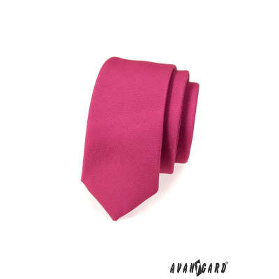 Pánska kravata SLIM fuchsiová mat