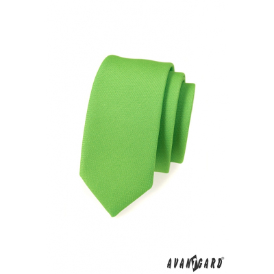 Pánska kravata SLIM LUX - Zelená mat