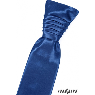 Svadobná francúzska kravata v kráľovskej modrej