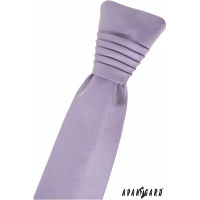 Lila francúzska kravata matná