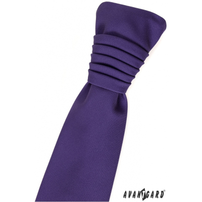 Tmavo fialová francúzska kravata