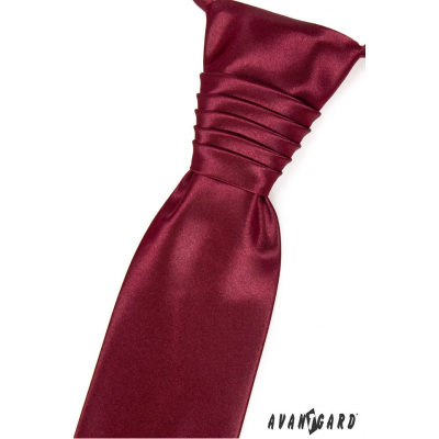 Bordó francúzska kravata jednofarebná
