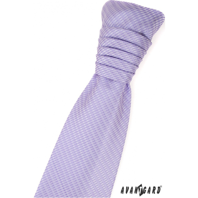 Lila francúzska kravata s jemným vzorom